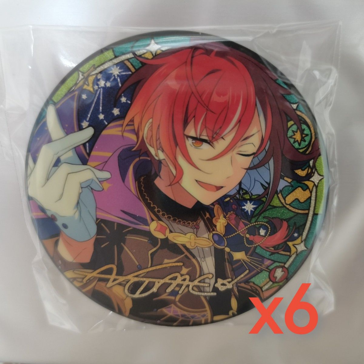 あんスタ 星之所向缶バッジ 逆先 夏目 あんスタ 星之所向缶バッジ 逆先 夏目