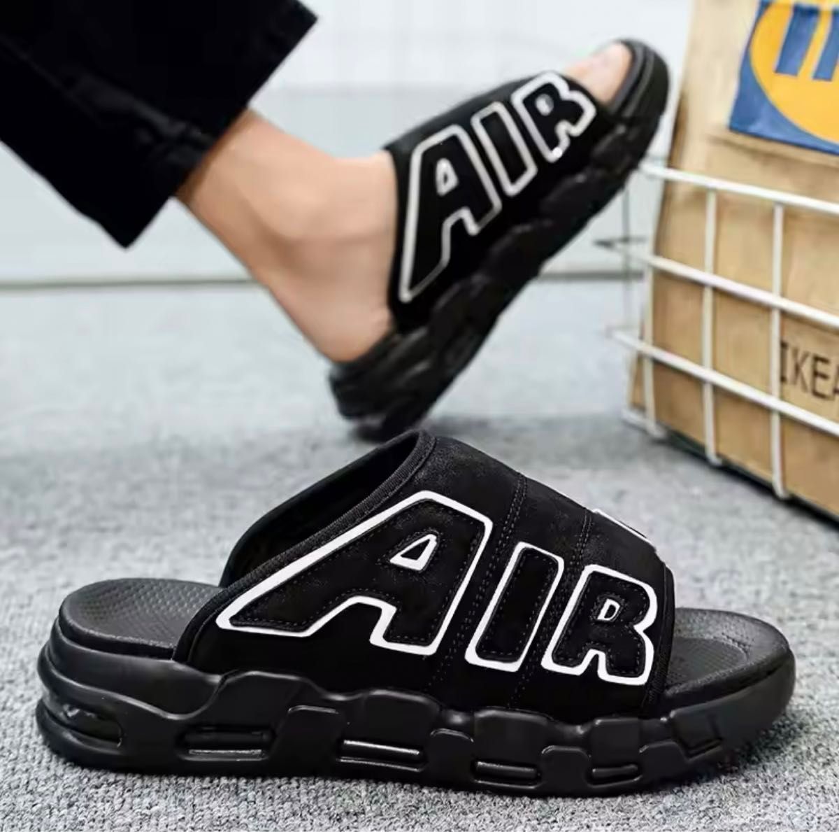 NIKE好き必見 モアテン風 air サンダル Black|Yahoo!フリマ(旧 NIKE好き必見 モアテン風 air サンダル Black|Yahoo!フリマ(旧