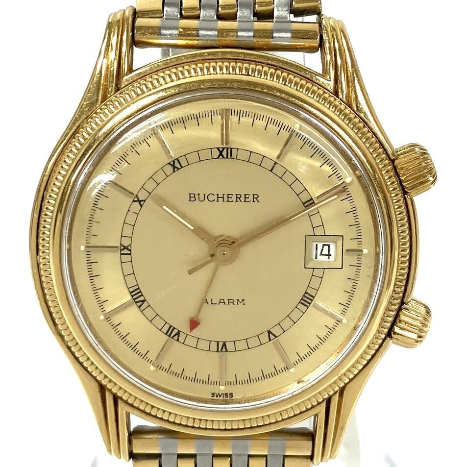 Yahoo!オークション - 仙66 bucherer 手巻き メンズ腕時計 ALARM Yahoo!オークション - 仙66 bucherer 手巻き メンズ腕時計 ALARM