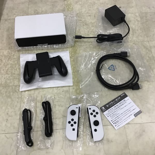 1 jpy ~ operation verification / the first period . settled Nintendo Switch have machine EL model HEG-001 body white 