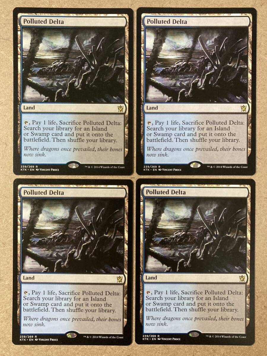 【安心発送】 Yahoo!オークション - MTG KTK 汚染された三角州 英語版 4枚セット マジック:ザ・ギャザリング
