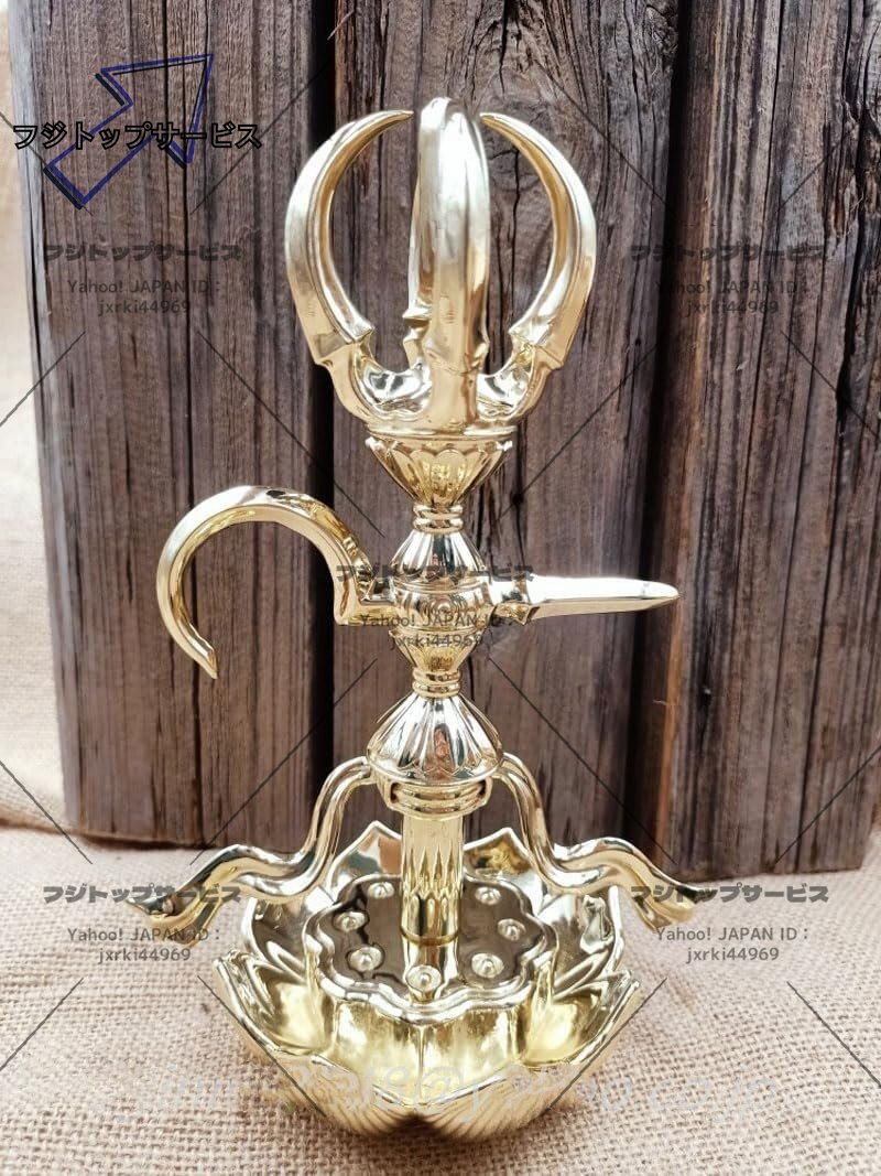 密教法具 寺院仏具 極上品 愛染明王 五鈷鉤 仏具 仏教美術 銅製 密教法具 寺院仏具 極上品 愛染明王 五鈷鉤 仏具 仏教美術 銅製