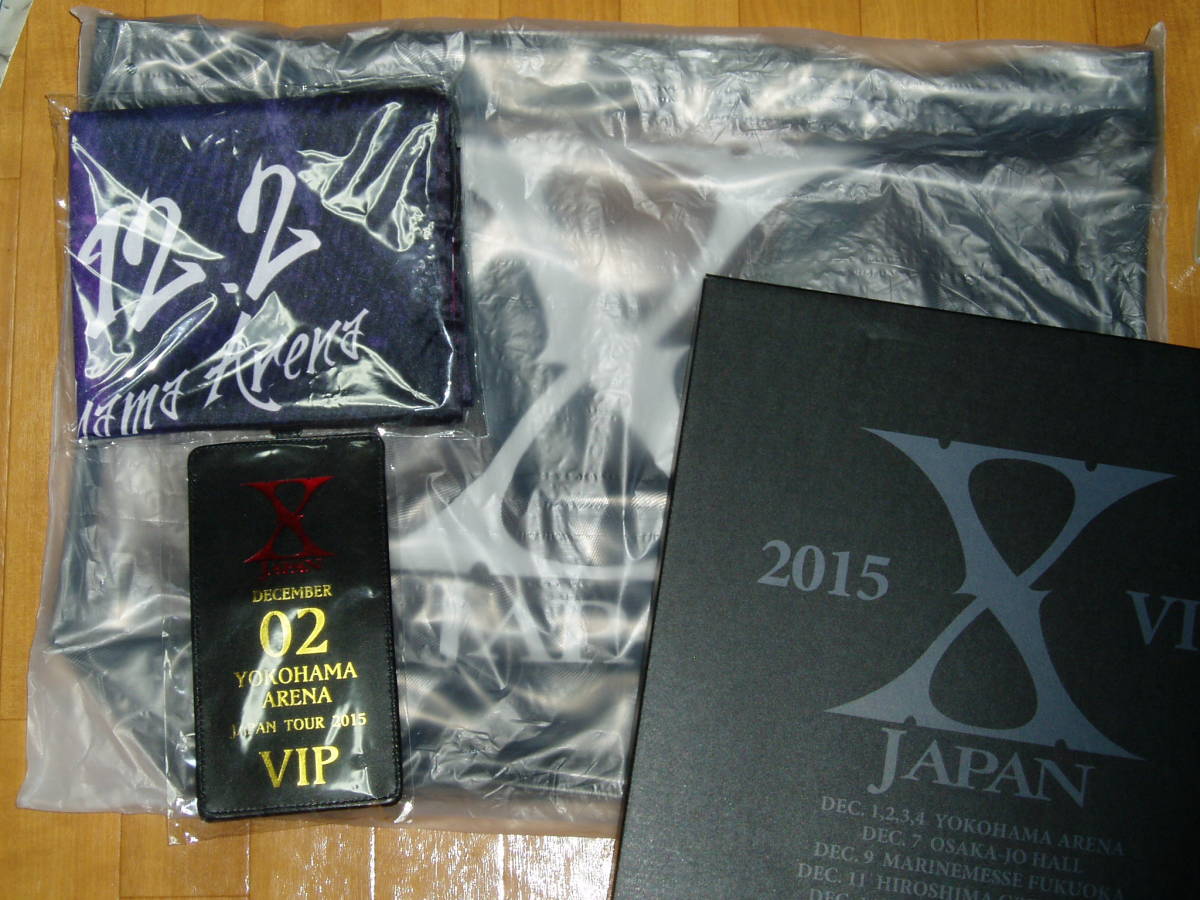 X JAPAN JAPAN TOUR 2015 VIPゴールドグッズ 12/2 横浜アリーナ 全セット 未使用_画像1