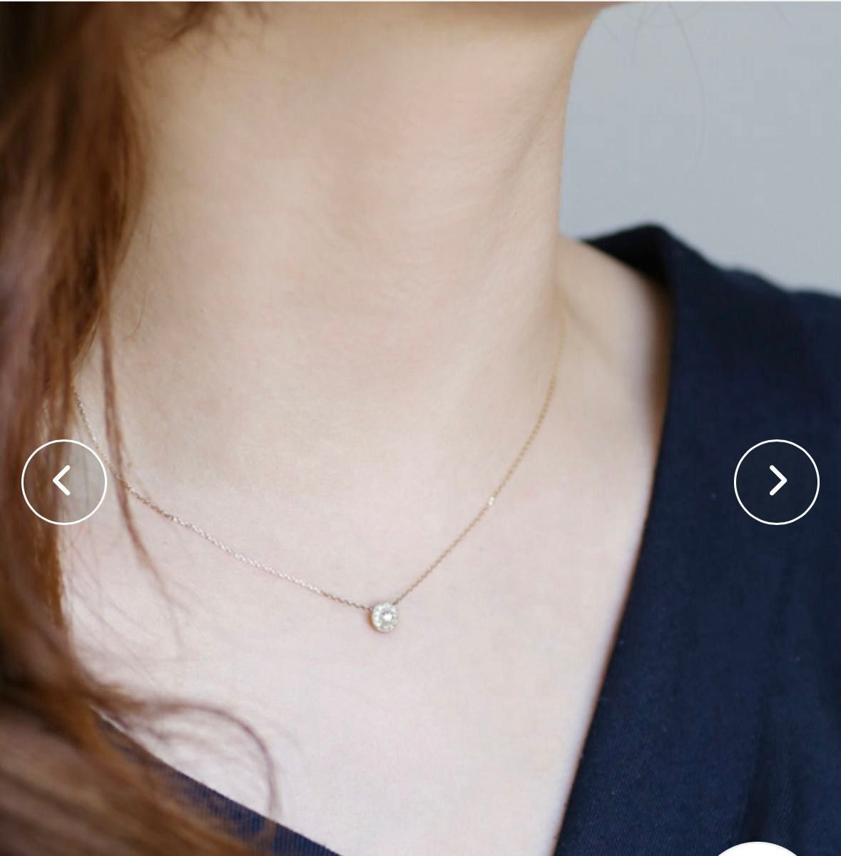 Siena Rose アントルメ K10 YG ダイヤモンド ネックレス Siena Rose アントルメ K10 YG ダイヤモンド ネックレス