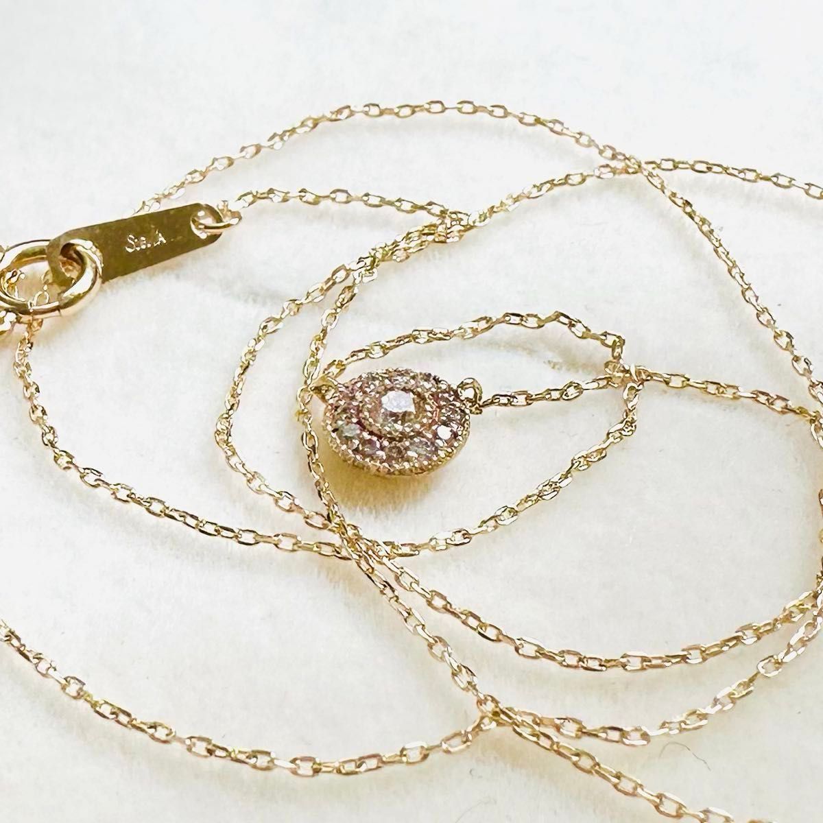Siena Rose アントルメ K10 YG ダイヤモンド ネックレス Siena Rose アントルメ K10 YG ダイヤモンド ネックレス