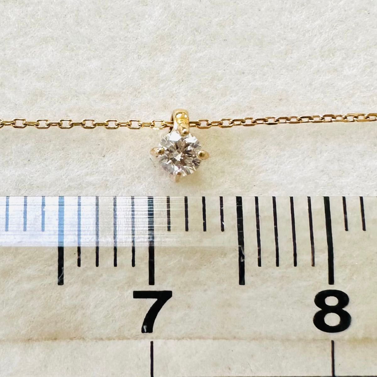 ete K18YG ダイヤモンド ネックレス 0 06ct 刻印 エテ ブライト ete K18YG ダイヤモンド ネックレス 0 06ct 刻印 エテ ブライト