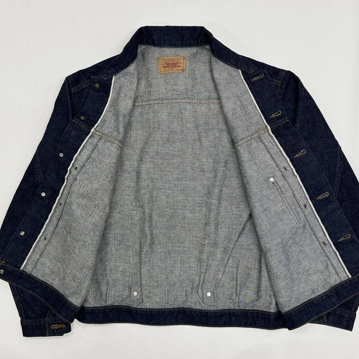 美品!!87年製 Levi's 70701XX 1st 大戦モデル Gジャン(40)濃紺 美品!!87年製 Levi's 70701XX 1st 大戦モデル Gジャン(40)濃紺