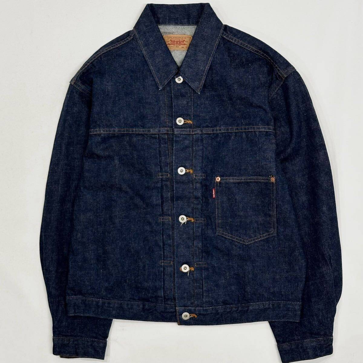 美品!!87年製 Levi's 70701XX 1st 大戦モデル Gジャン(40)濃紺 美品!!87年製 Levi's 70701XX 1st 大戦モデル Gジャン(40)濃紺