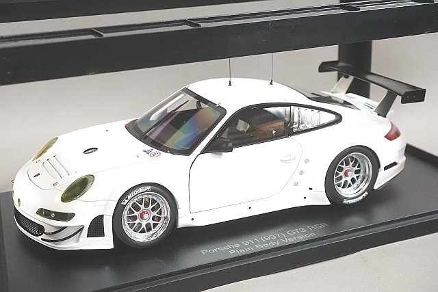 AUTOart オートアート 1/18 Porsche ポルシェ 911 (997) GT3 RSR 2010 プレーンボディ ホワイト 81073_画像1