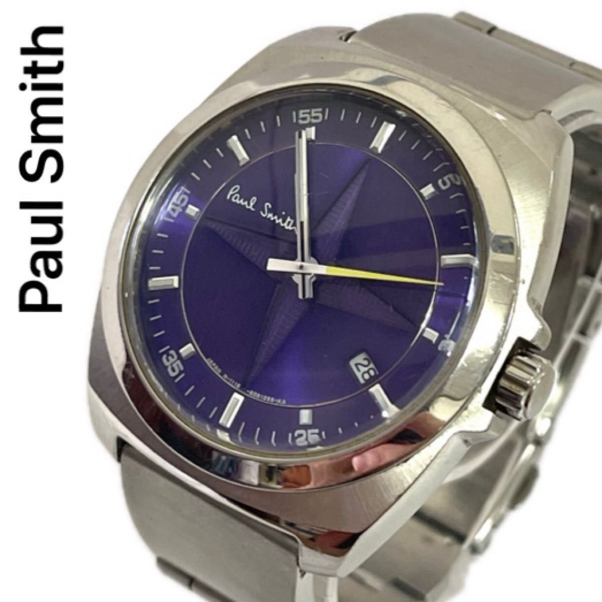 稼働 良品 PaulSmith メンズ腕時計 パープル メンズウォッチ 稼働 良品 PaulSmith メンズ腕時計 パープル メンズウォッチ