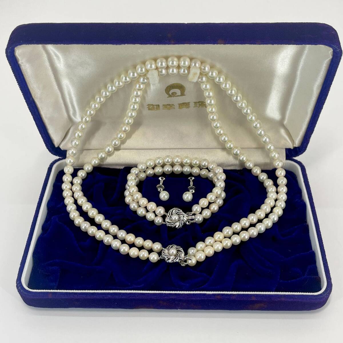 御幸真珠 シルバー パール ネックレス イヤリング ブレスレット 御幸真珠 シルバー パール ネックレス イヤリング ブレスレット