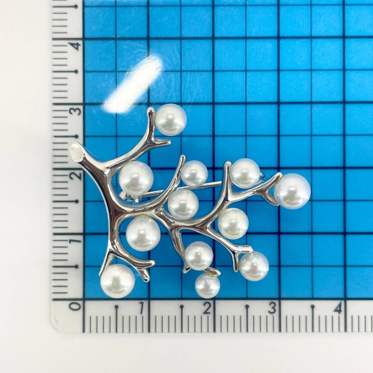美品 ミキモト 幸福の木 パール ブローチ シルバー MIKIMOTO/24 美品 ミキモト 幸福の木 パール ブローチ シルバー MIKIMOTO/24