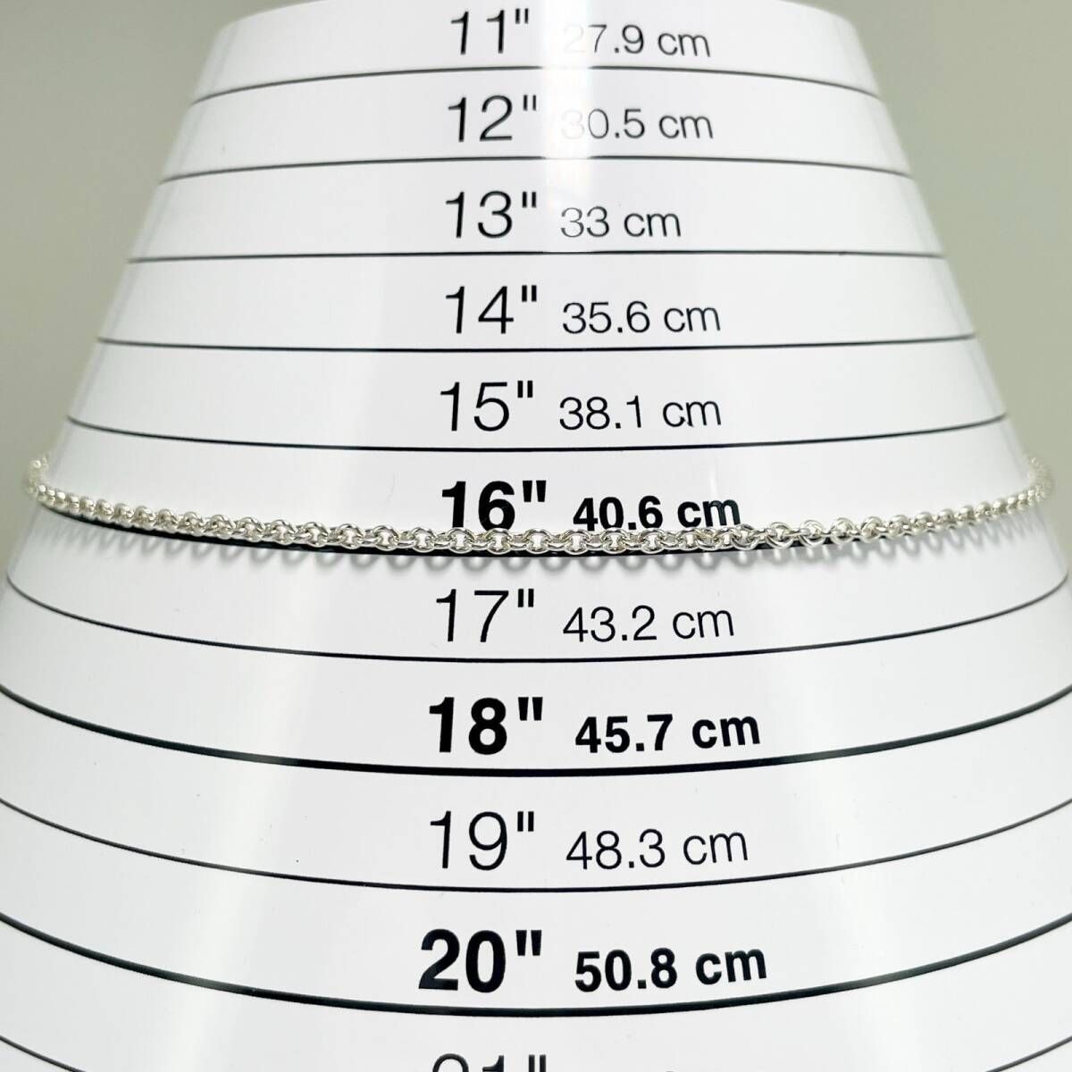 41cm 太め ティファニー ミディアムチェーン ネックレス 41cm 太め ティファニー ミディアムチェーン ネックレス
