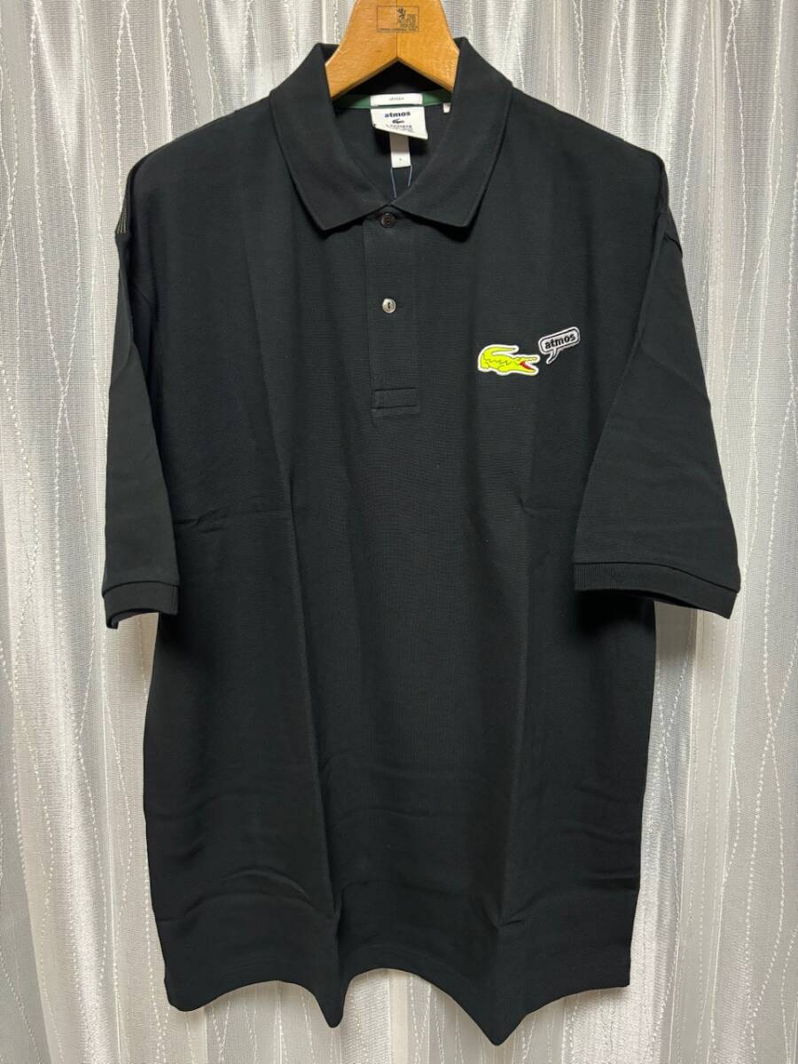 新品 LACOSTE × atmos ポロシャツ L 定価18 700円 黒 ラコステ 新品 LACOSTE × atmos ポロシャツ L 定価18 700円 黒 ラコステ