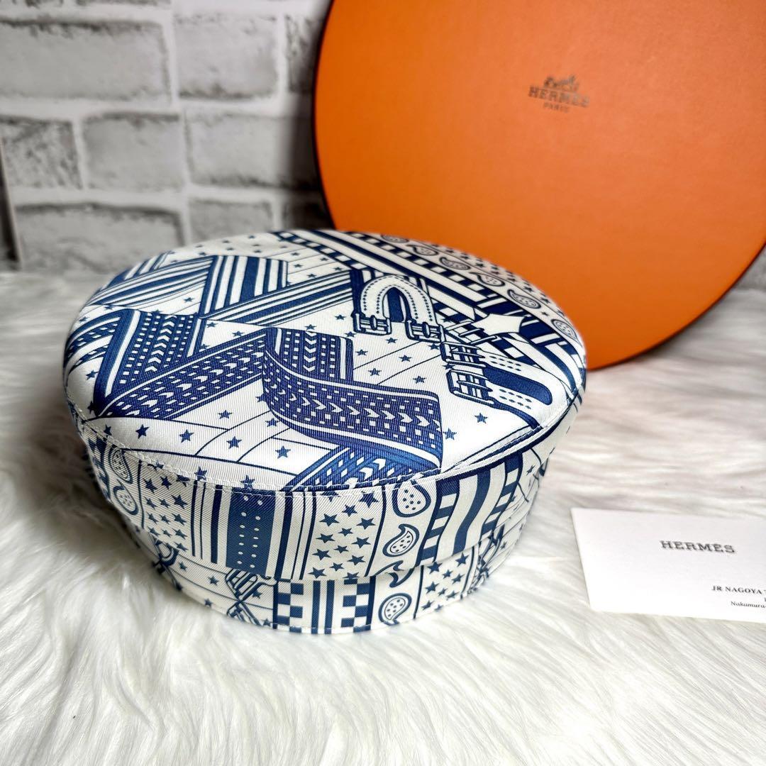 新品 エルメス キャスケット ドーヴィル ジグザグ ブルー hermes 新品 エルメス キャスケット ドーヴィル ジグザグ ブルー hermes