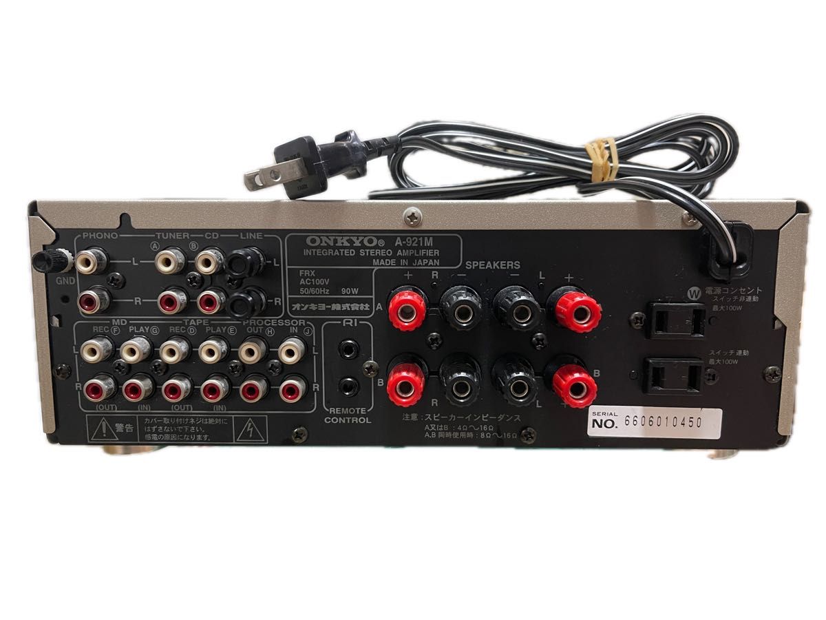 ONKYO A-921M 動作品ですがジャンク品扱いでの出品です|Yahoo ONKYO A-921M 動作品ですがジャンク品扱いでの出品です|Yahoo