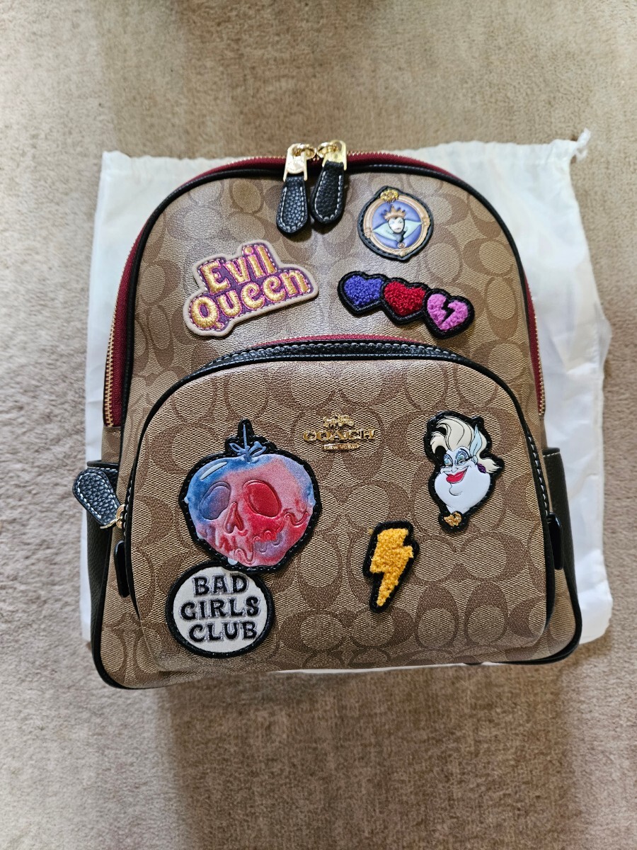 コーチcoach ディズニーバックパック新品未使用売り切り店じまいセ－ル5割引1点のみ。