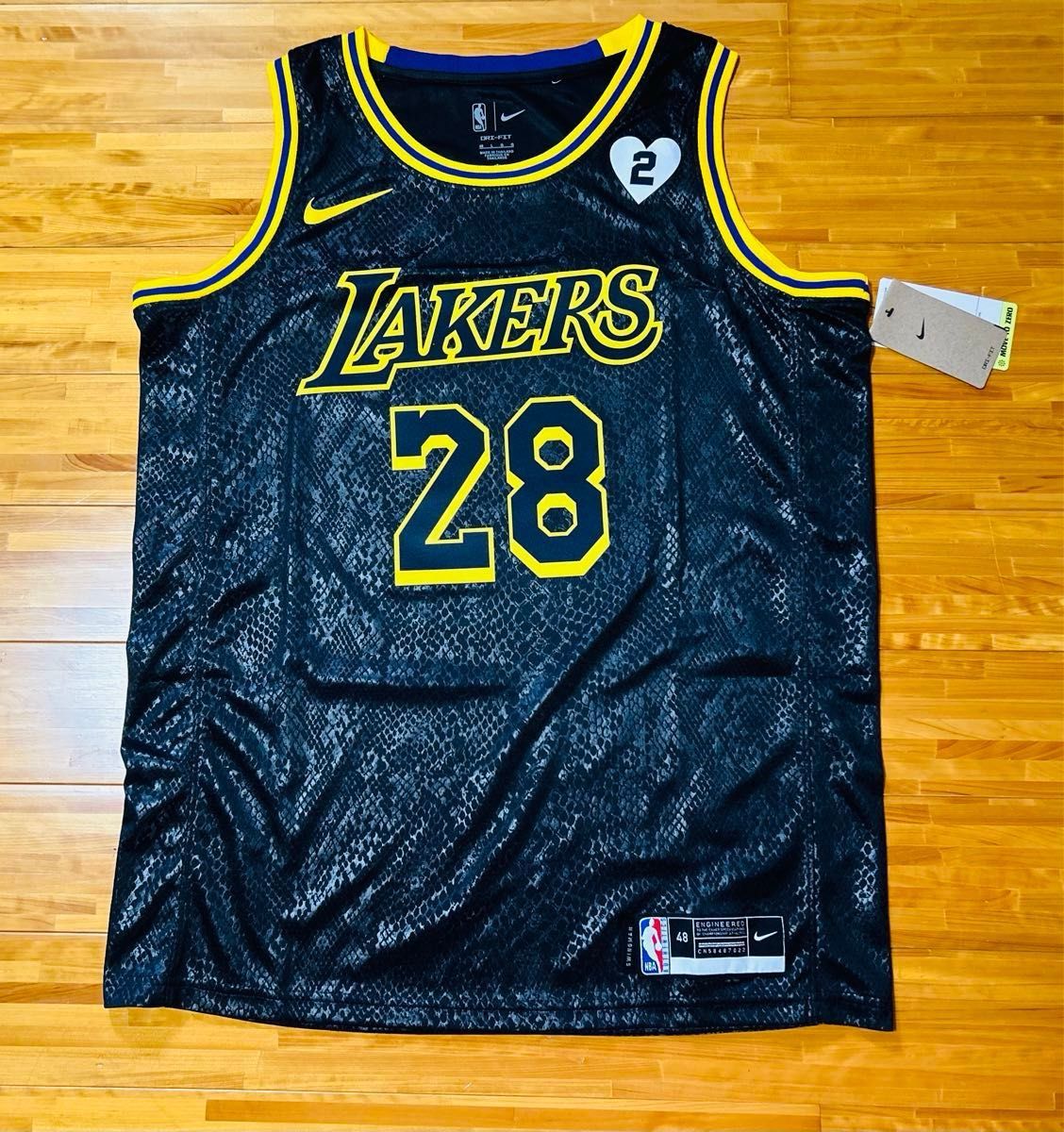NBA レイカーズ 八村塁 ブラックマンバ ユニフォーム コービー NBA レイカーズ 八村塁 ブラックマンバ ユニフォーム コービー