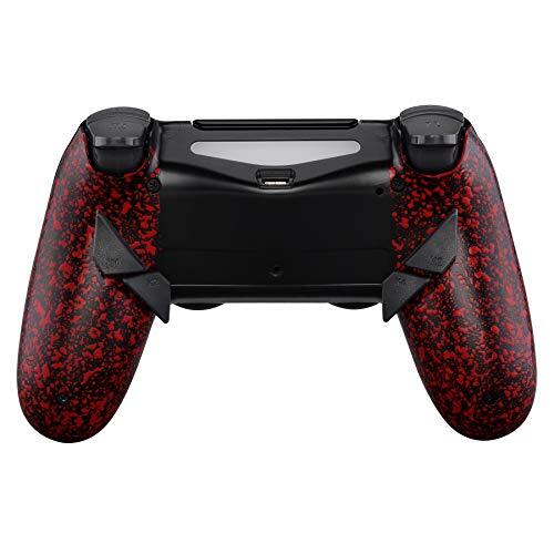 パーティを彩るご馳走や PS4 CUH-ZCT2(JDM-040/050/055)】 テクスチャードレッド【適合型式 リマッピング機能&背面ボタン付きバックシェル コントローラー用 アクセサリ、周辺機器