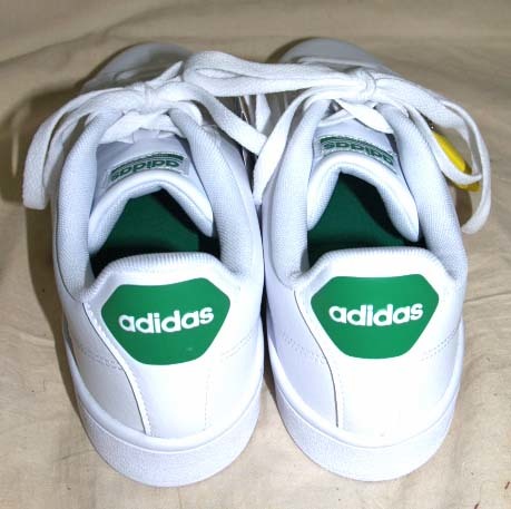 新品adidasスニーカーCLOUDFOAM VALCLEAN 白緑　US9.5_画像2