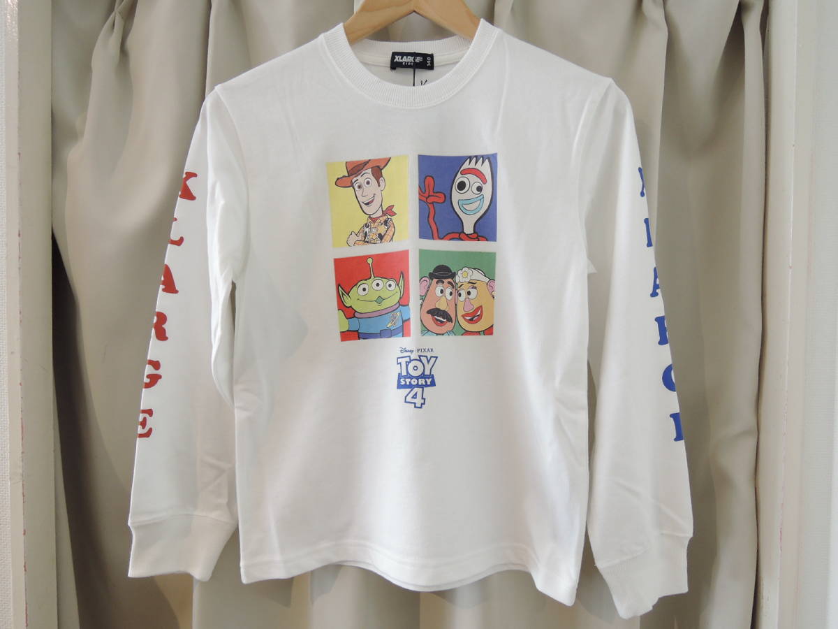  X-LARGE エクストララージ XLARGE Kids 【DISNEY/PIXAR】TOY STORY ボックスデザイン Tシャツ トイストーリー4 140 最新 値下げ！送料込_画像1