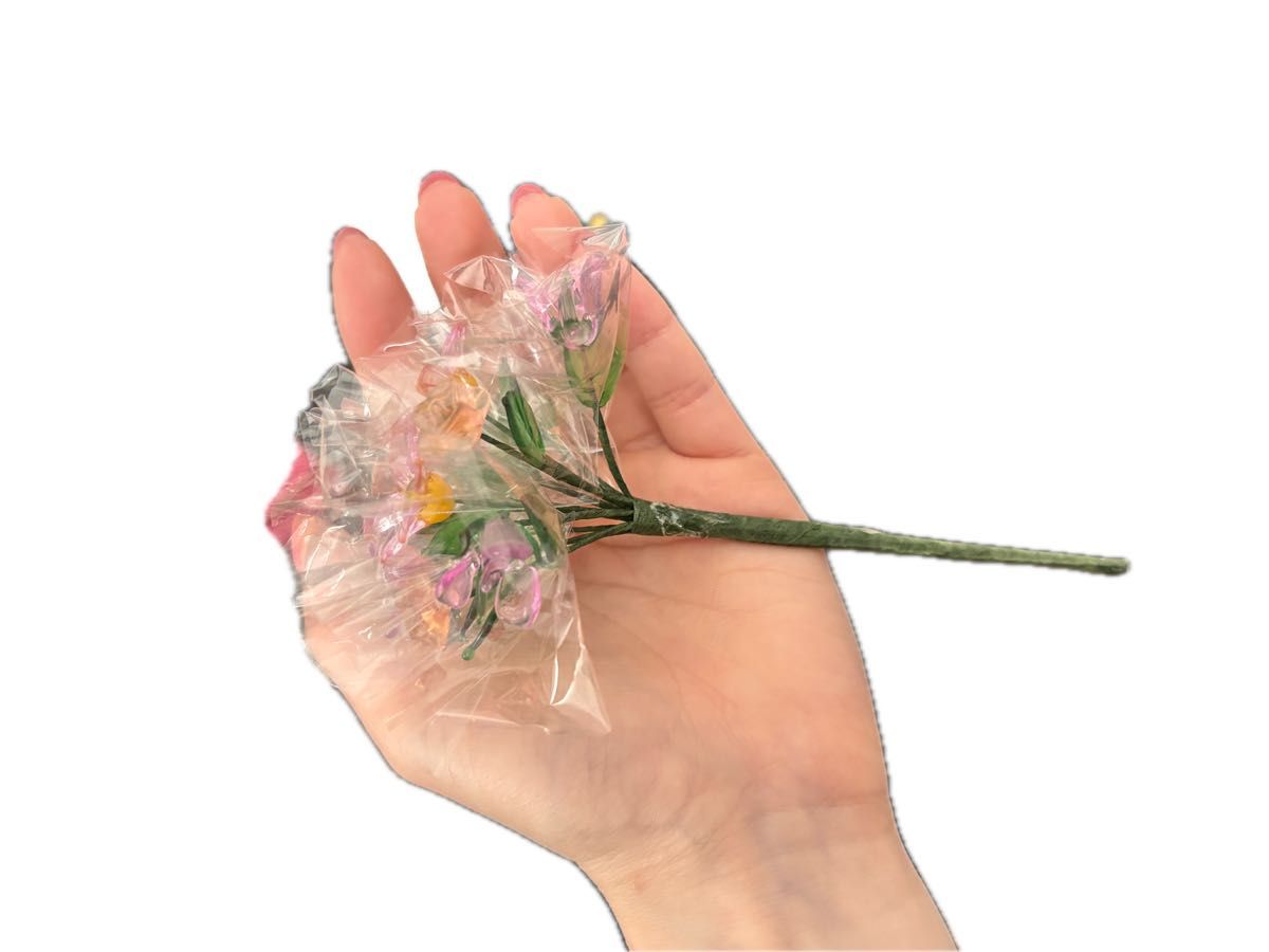 ガラス細工の花束 インテリアやプレゼントにおススメ 小樽ガラス ガラス細工の花束 インテリアやプレゼントにおススメ 小樽ガラス