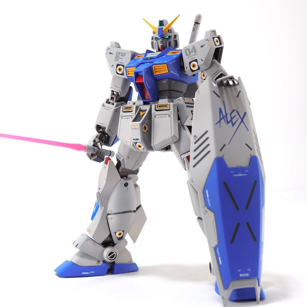 MG RX-78 雁水庫NT-1 阿萊克斯ver2.0 Full裝備配置修復塗飾完畢成品箱子付(機動戰士高達0080 口袋中的戰爭)再出品    原文:ＭＧ RX-78 ガンダム NT－1 アレックスver2.0 フル装備仕様 改修塗装済完成品 箱付 (機動戦士ガンダム0080 ポケットの中の戦争) 再出品