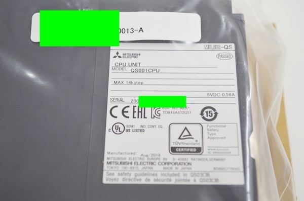未使用 三菱電機 QS001CPU 安全CPUユニット|Yahoo!フリマ(旧 未使用 三菱電機 QS001CPU 安全CPUユニット|Yahoo!フリマ(旧