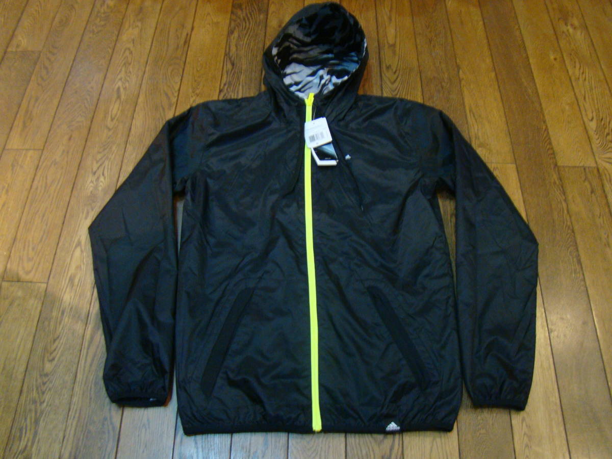 新品 adidas basketball apparel Windbreaker 2.0 Jacket ブラック ホワイト S リバーシブル ウィンドブレーカー アディダス ジャケット_画像7