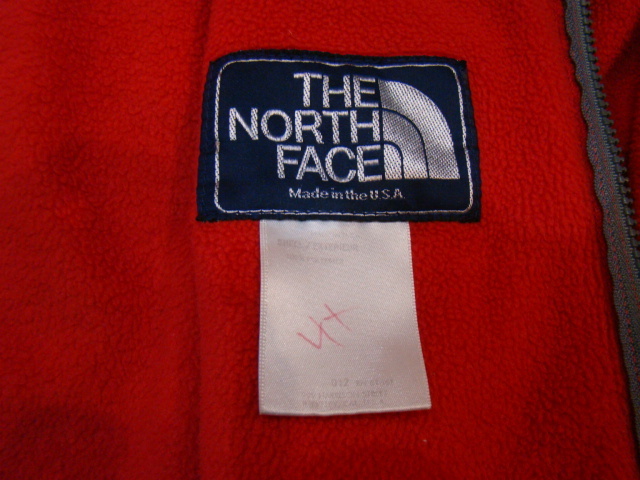 90s USA製 THE NORTH FACE ボア フリース ジャケット フルジップ L レッド ノースフェイス デナリ パーカー_画像5