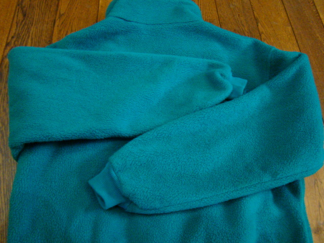 80s USA製 patagonia fleece jacket 10 グリーン パタゴニア フリース フルジップ ジャケット ヴィンテージ 25019_画像10