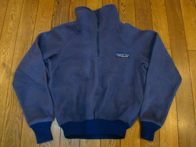 80s デカタグ patagonia fleece jacket 11/12 パープル パタゴニア フリース ハーフジップ ジャケット プルオーバー  ヴィンテージ