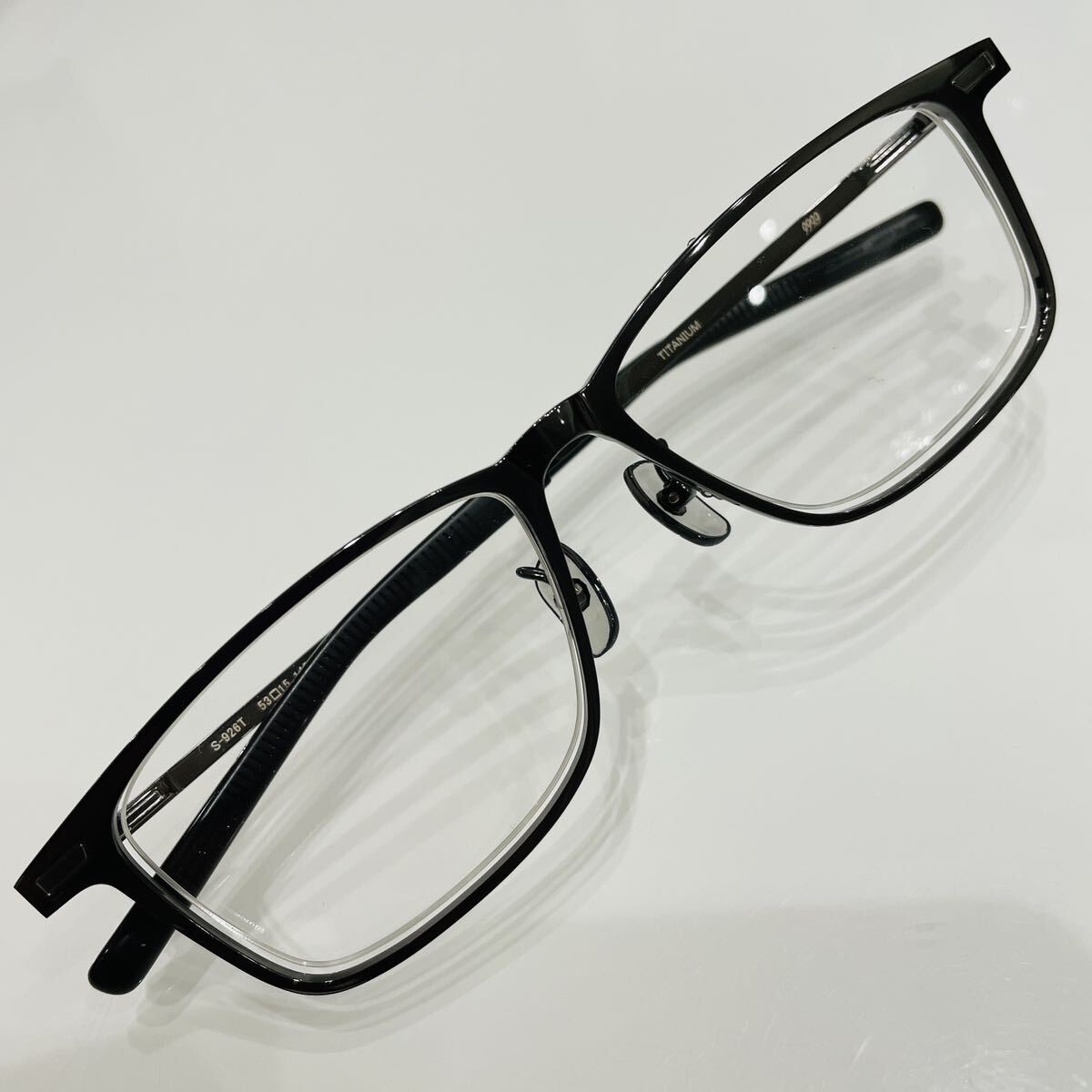 5 5万 新品 フォーナインズ 999 9 S-926T メガネ 純正ケース付き 5 5万 新品 フォーナインズ 999 9 S-926T メガネ 純正ケース付き