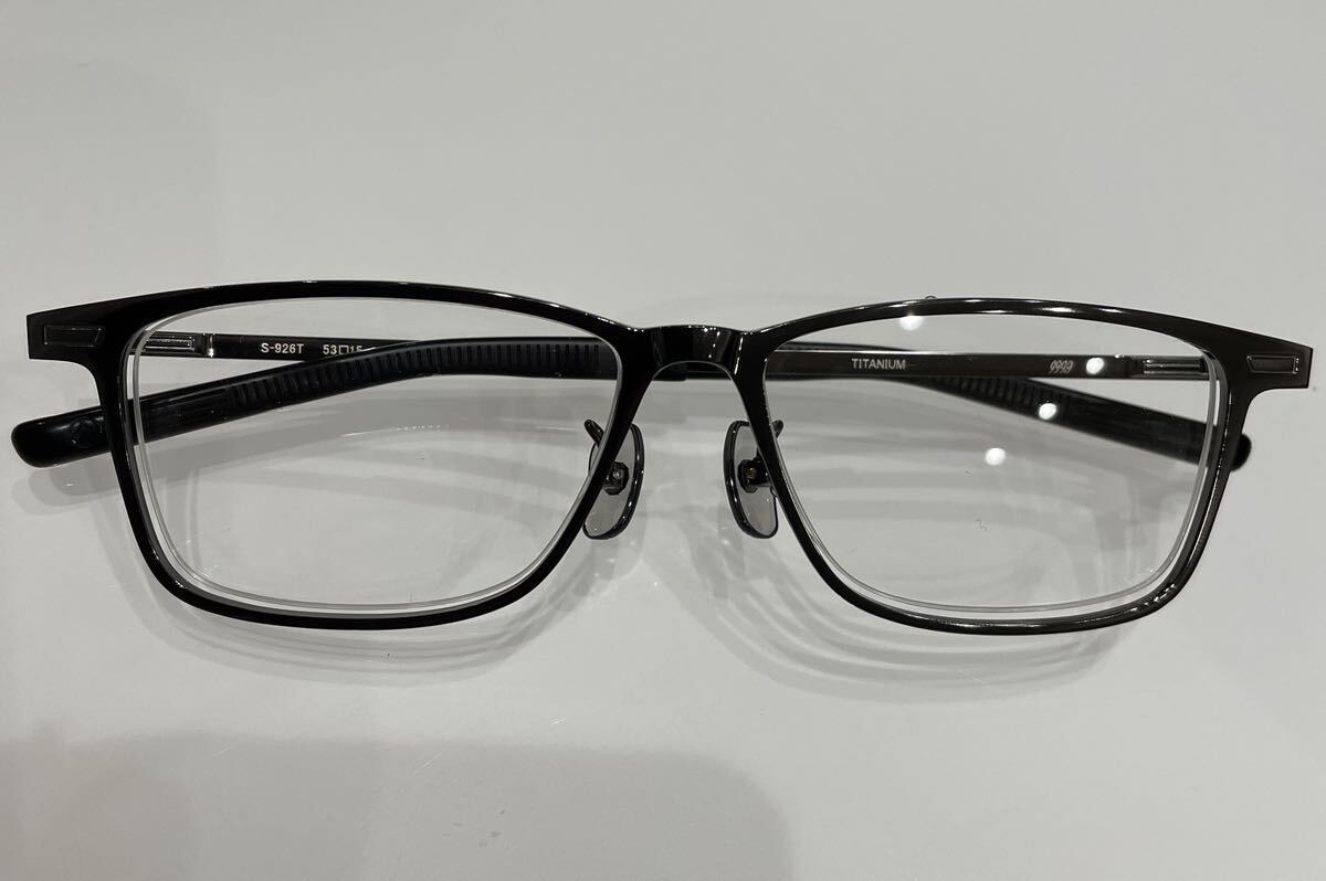 5 5万 新品 フォーナインズ 999 9 S-926T メガネ 純正ケース付き 5 5万 新品 フォーナインズ 999 9 S-926T メガネ 純正ケース付き