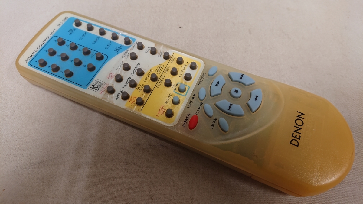 Yahoo!オークション - オーディオ用 リモコン RC-888 1 DENON Yahoo!オークション - オーディオ用 リモコン RC-888 1 DENON