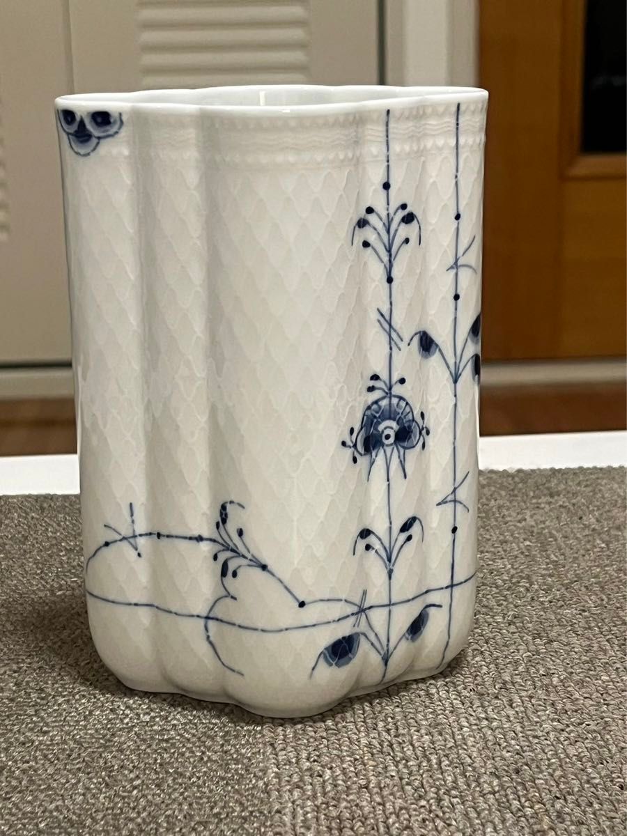 ロイヤルコペンハーゲン ブルーパルメッテ 花瓶 フラワーベース ロイヤルコペンハーゲン ブルーパルメッテ 花瓶 フラワーベース