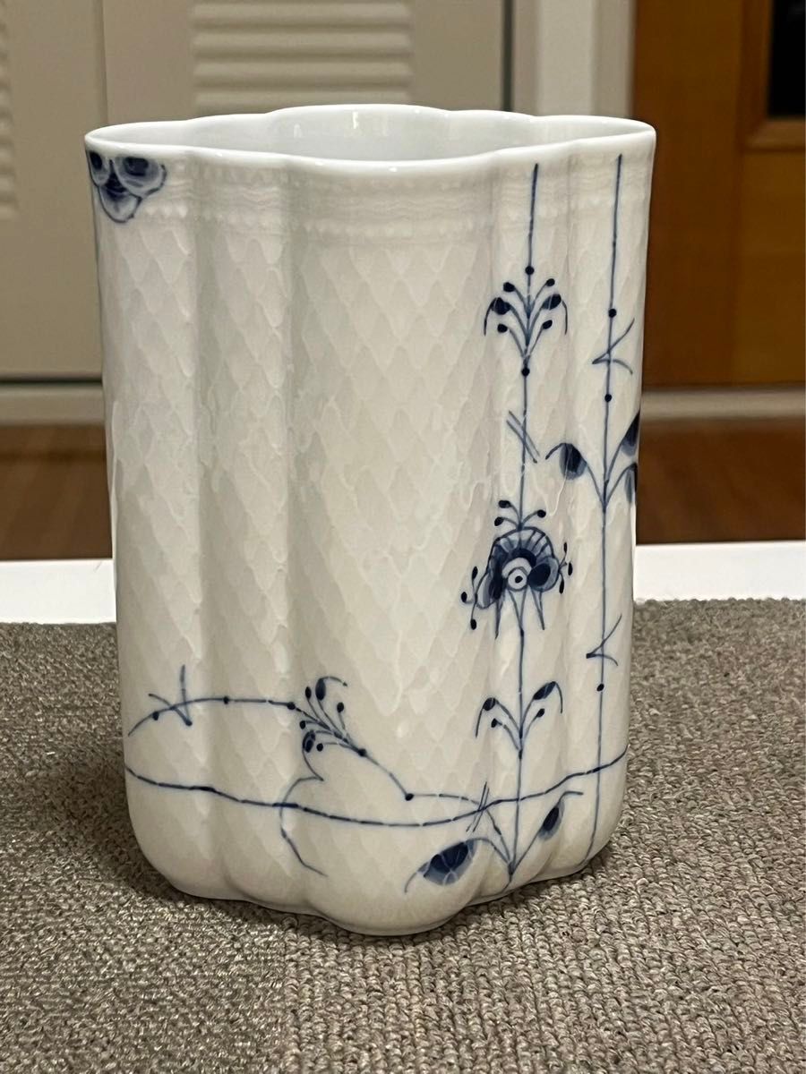 ロイヤルコペンハーゲン ブルーパルメッテ 花瓶 フラワーベース ロイヤルコペンハーゲン ブルーパルメッテ 花瓶 フラワーベース