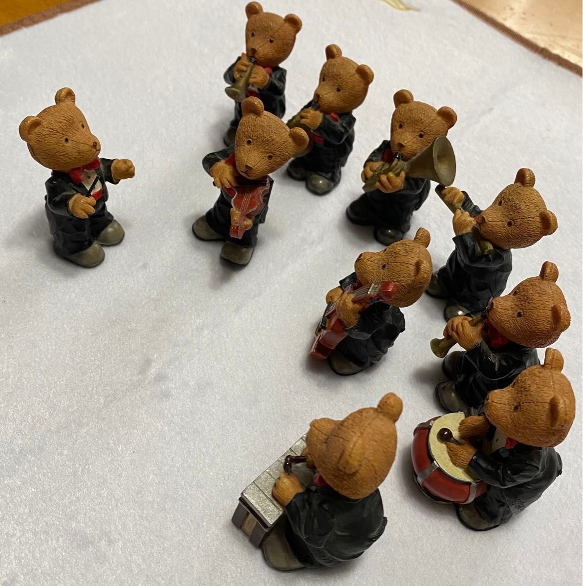 クマさんのオーケストラ フィギュアセット 10クマ くま クマ オーケストラ 10体セット ミニフィギュア|Yahoo