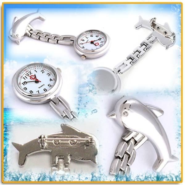  бесплатная доставка дельфин. na- Swatch серебряный медицинская помощь medical часы обратный . циферблат медсестра часы na- Swatch медсестра карманные часы уход .