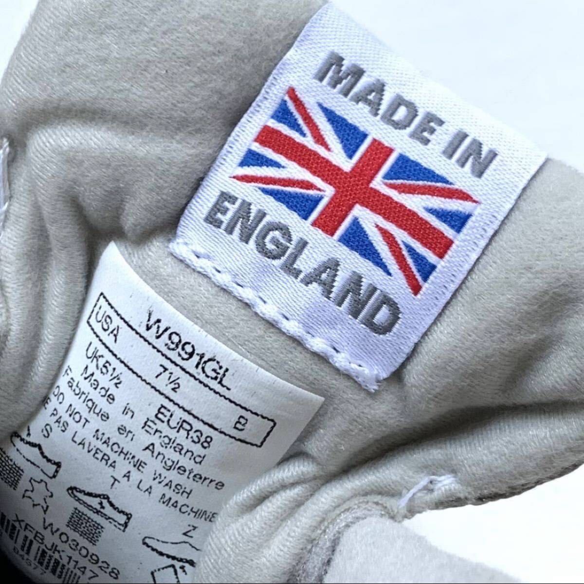 【関税/送料込】☆New Balance W991GW Made in England☆希少! 新品 英国製 ニューバランス New Balance W991 スニーカー 24 5