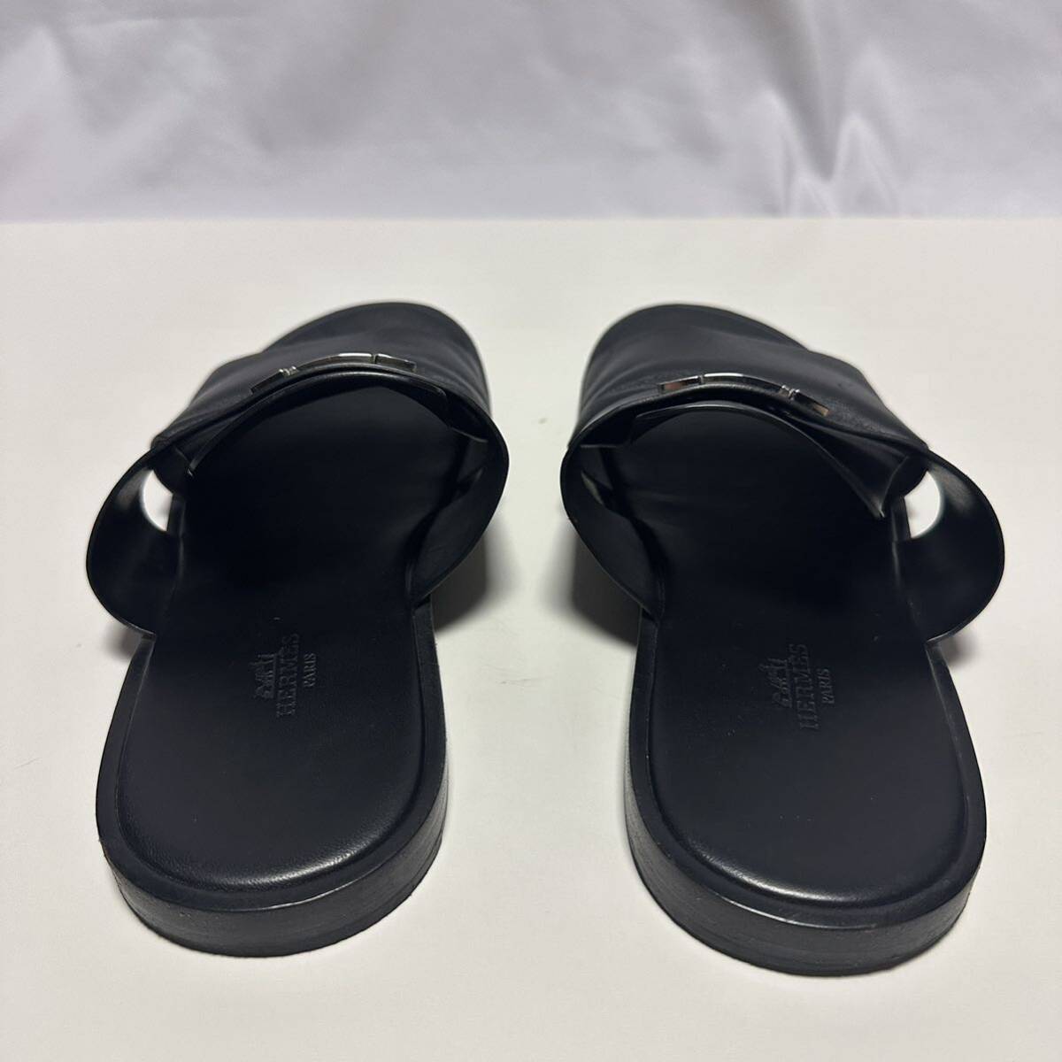 希少 HERMES エルメス アルル サンダル メンズ 40 ブラック 希少 HERMES エルメス アルル サンダル メンズ 40 ブラック