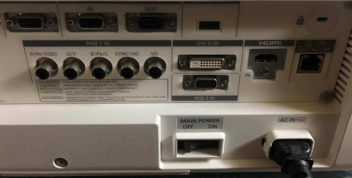 Panasonic PT-DW750JW 高輝度 7000ルーメン HDMI 投写画面サイズ Panasonic PT-DW750JW 高輝度 7000ルーメン HDMI 投写画面サイズ