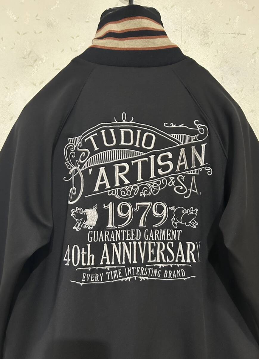 * стерео . Dio daruchi The nSTUDIO D\'ARTISAN свинья Logo вышивка спортивная куртка Zip выше блузон M BJBD.G