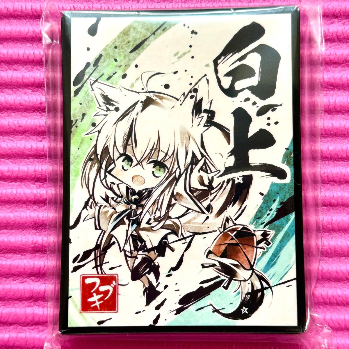 △XX ホロライブ 白上フブキ 推し SD サンパン プレイマット △XX ホロライブ 白上フブキ 推し SD サンパン プレイマット