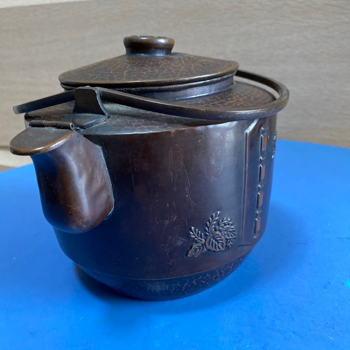 伝統工芸品骨董品 銅製 やかん 急須 一点もの 年代物(銅製急須 伝統工芸品骨董品 銅製 やかん 急須 一点もの 年代物(銅製急須