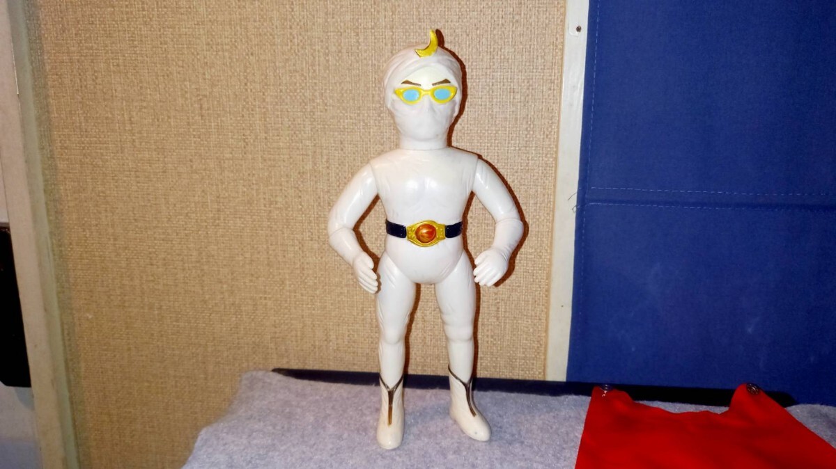 1970年代 当時物 マスダヤ 月光仮面 ソフビ 人形 宣弘社 1970年代 当時物 マスダヤ 月光仮面 ソフビ 人形 宣弘社