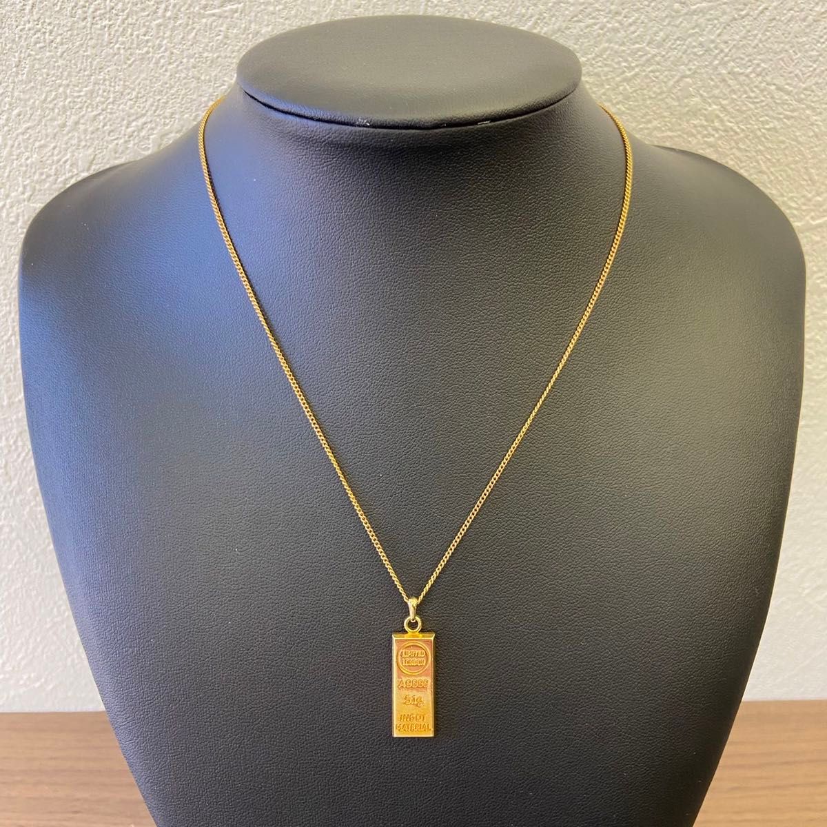 ingot】インゴット モチーフ トップ K18GF / ネックレス ingot】インゴット モチーフ トップ K18GF / ネックレス