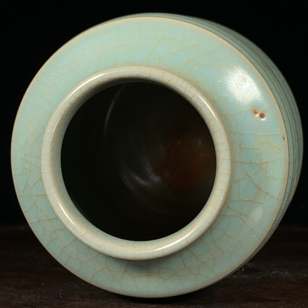 希少になる ☆日曜特別出品☆中国古董古玩 宋時代 桃型 青磁 窯変 珍品 均窯 宋