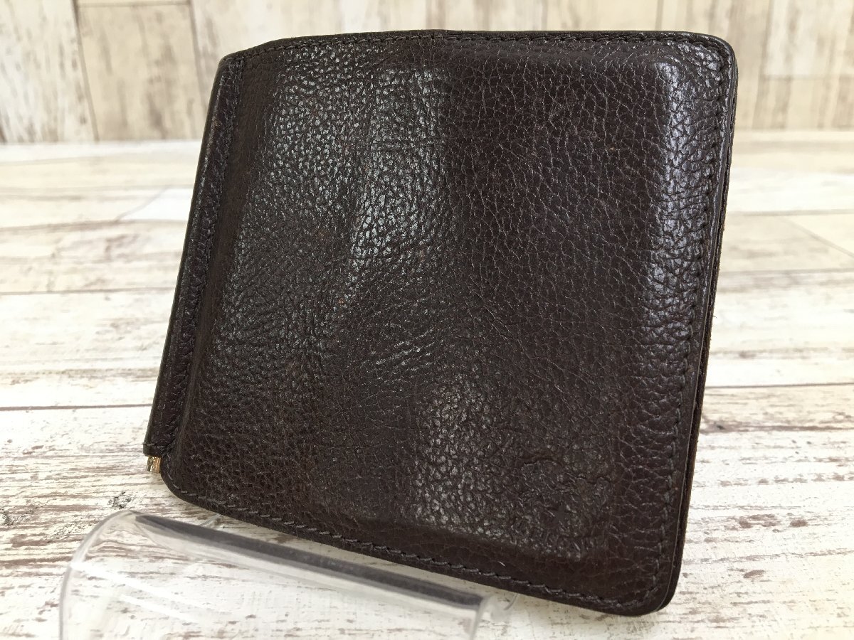 157A IL BISONTE Il Bisonte money clip purse wallet [ used ]