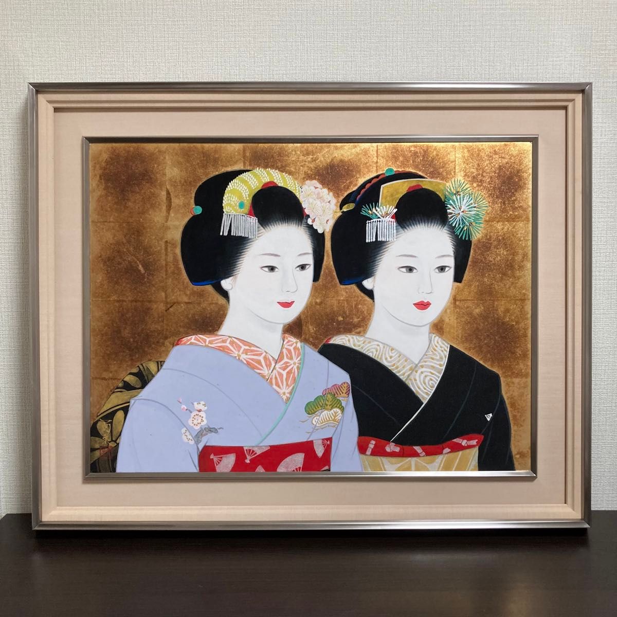 真作保証】倉田冨美「舞妓」12号 真筆 直筆サイン 日本画 美人 真作保証】倉田冨美「舞妓」12号 真筆 直筆サイン 日本画 美人